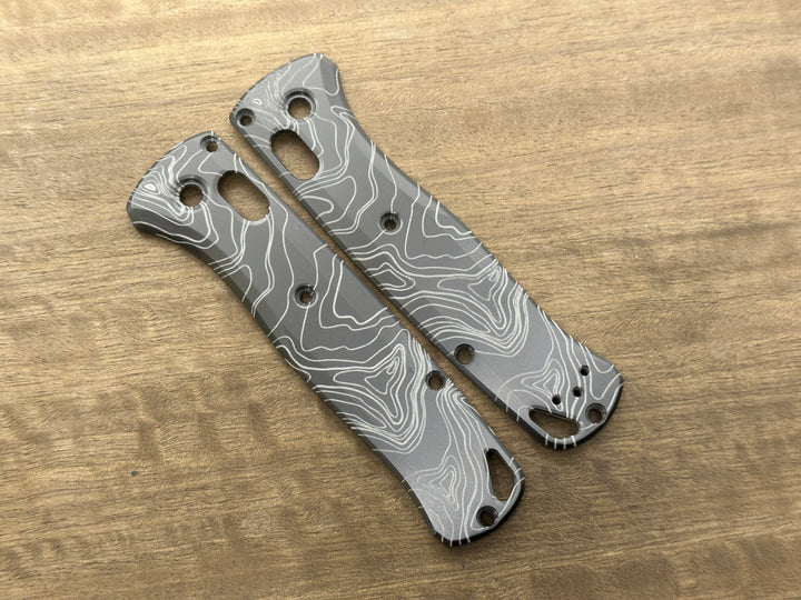 Zirconium TOPO engraved Scales for Benchmade Bugout 535
