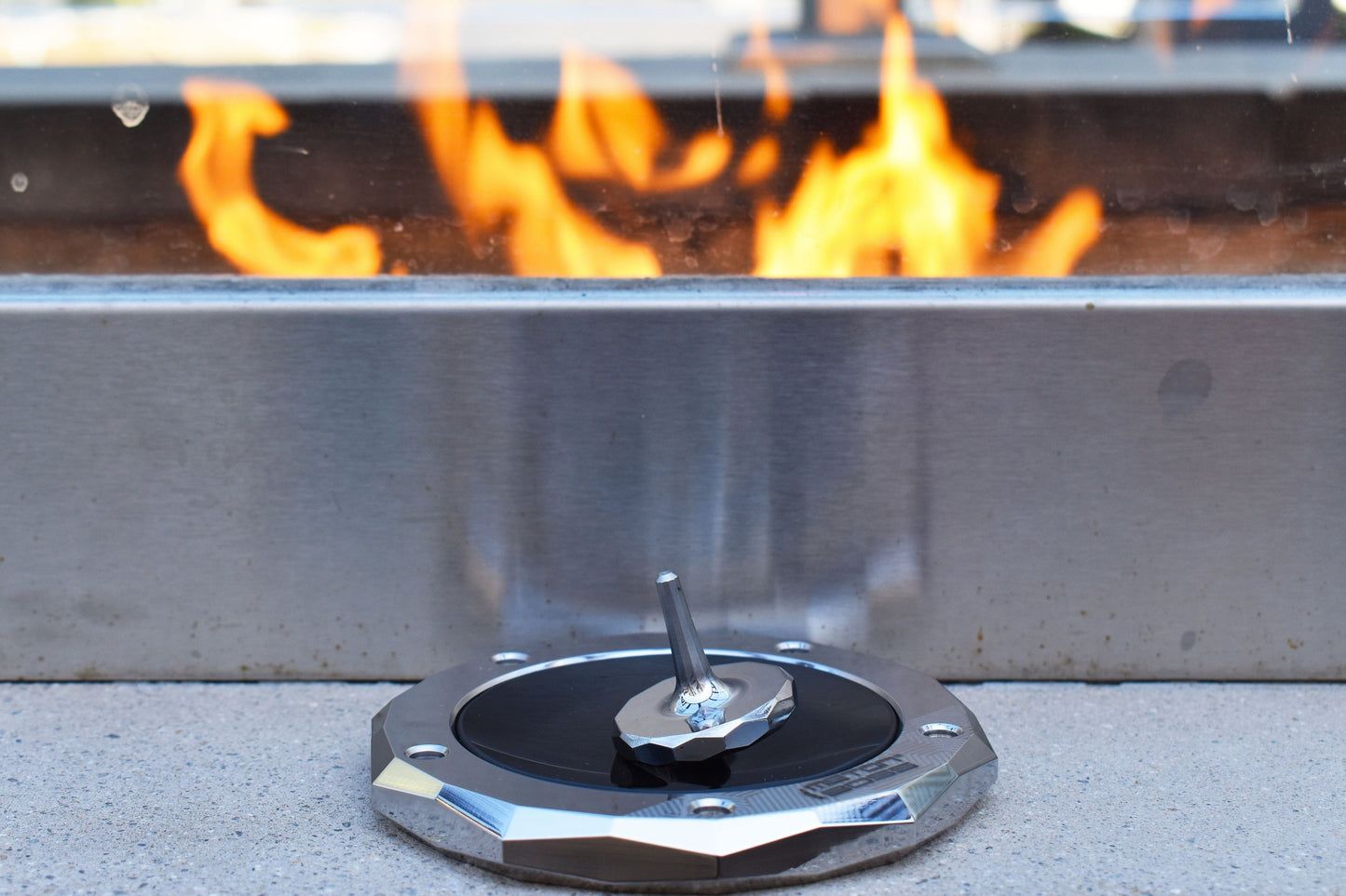 Polished Stainless Steel Spin Base and Spinning DOCK for Spinning Tops