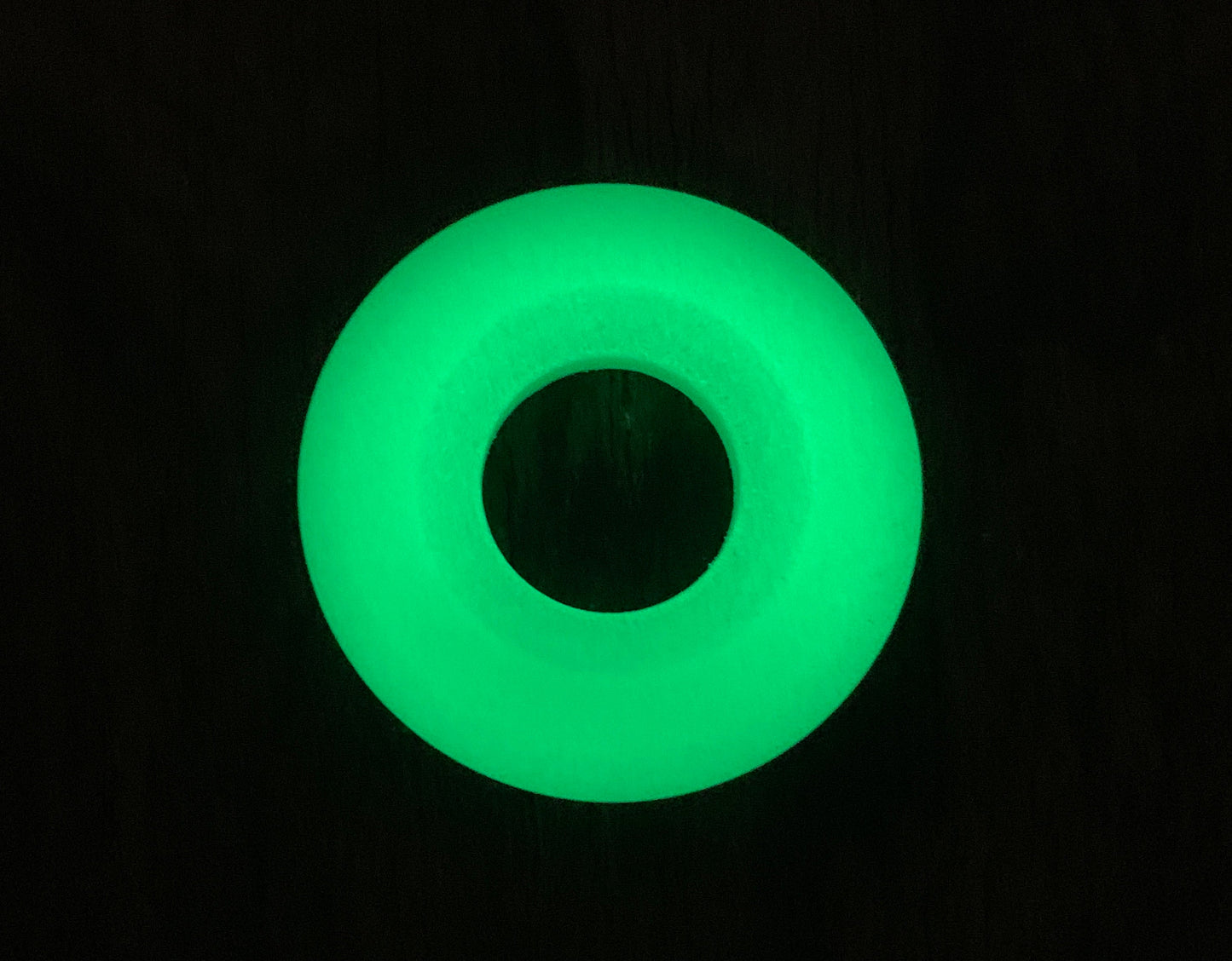 LIME TurboGlow in the Dark lanyard bead Keychain Paracord bead Dog tag