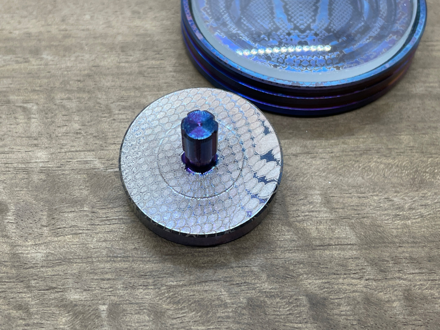 DRAGONSKIN Flamed Stainless Steel Spinning Top PERFORMER