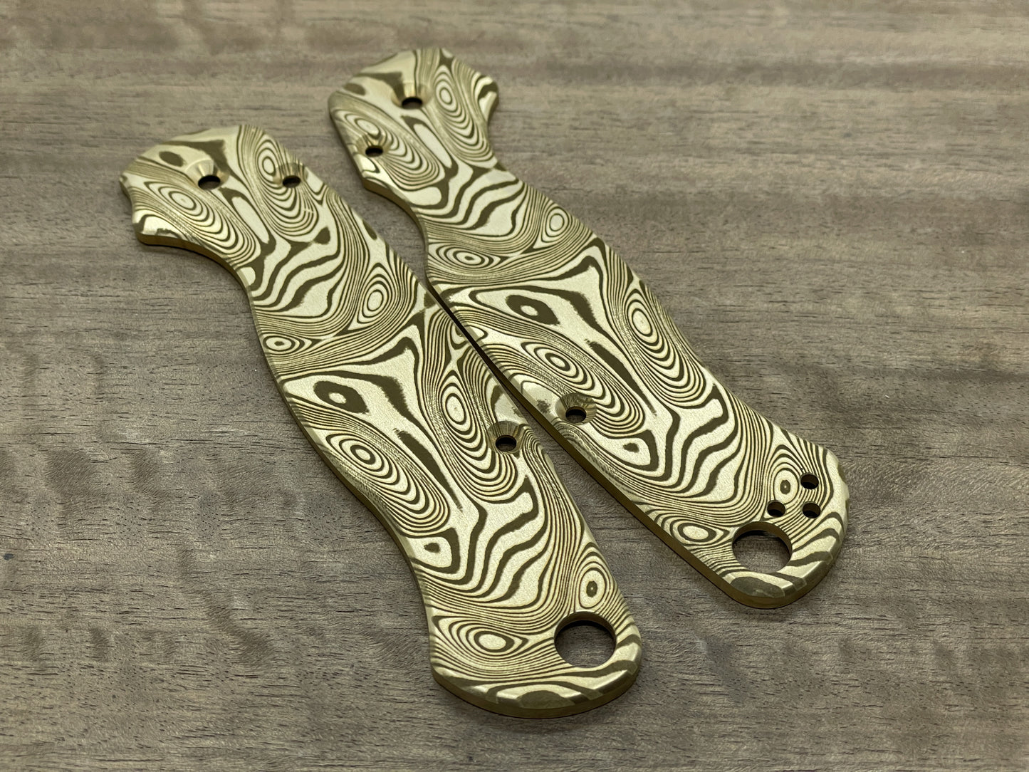 Dama FISH Brass Scales for Spyderco Paramilitary 2 PM2
