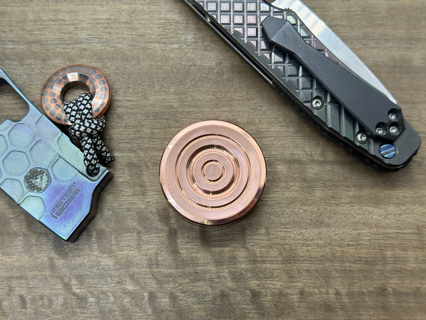 ORBITER Copper Polished Parallel position Magnets Haptic Coins Fidget