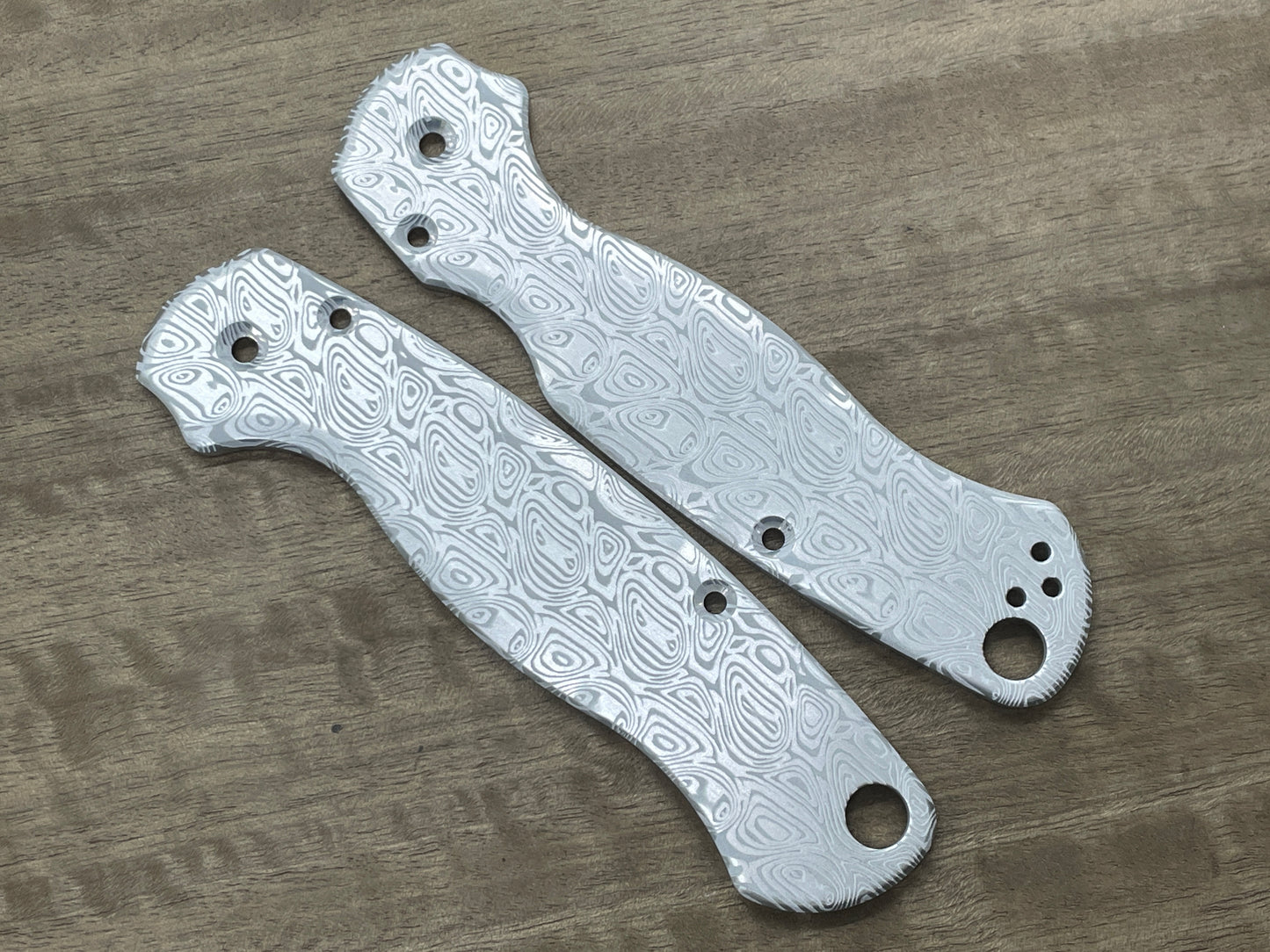 Dama AEGR pattern Aerospace Aluminum scales for Spyderco Paramilitary 2 PM2