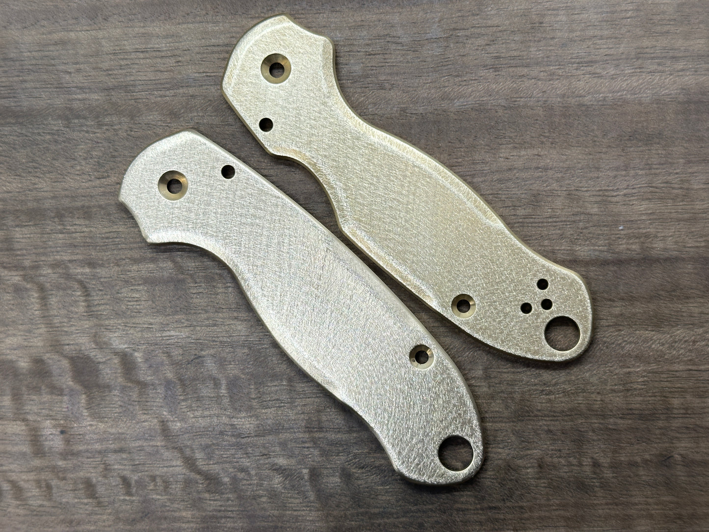 Deep Brushed BRASS Scales for Spyderco Para 3