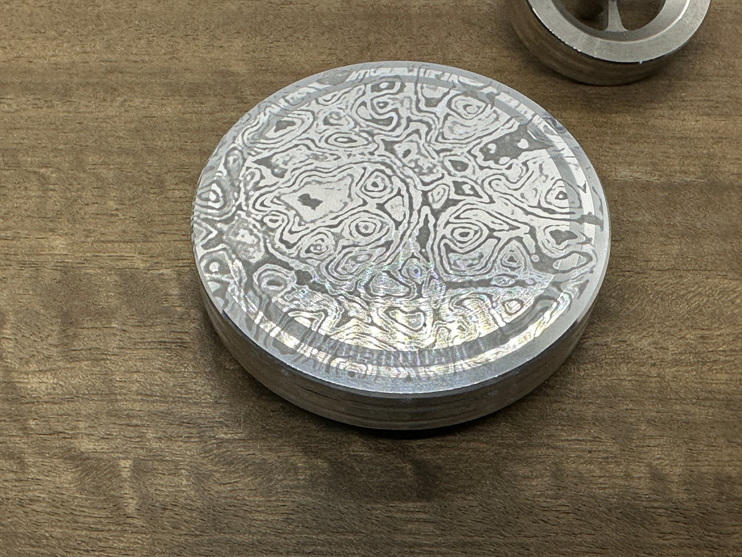 Aerospace grade Aluminum ALIEN bottom Spin base for Spinning Tops & Coins