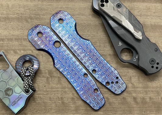 RIPPLE Flamed Titanium Scales for Spyderco SMOCK