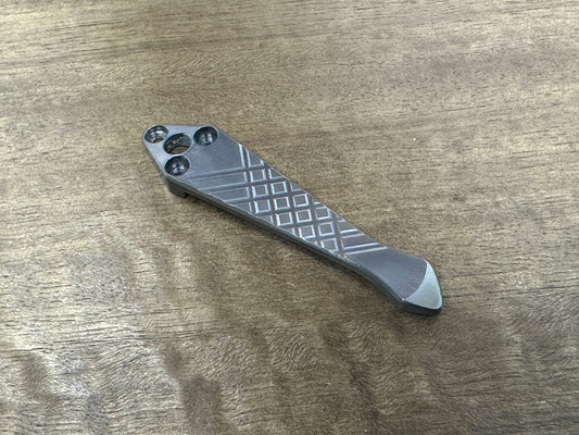 Dark FRAG Cnc milled Titanium CLIP for SHAMAN Spyderco