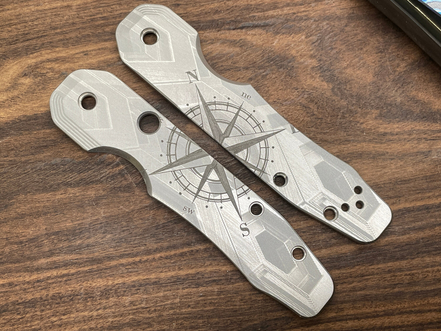 COMPASS Titanium Scales for Spyderco SMOCK