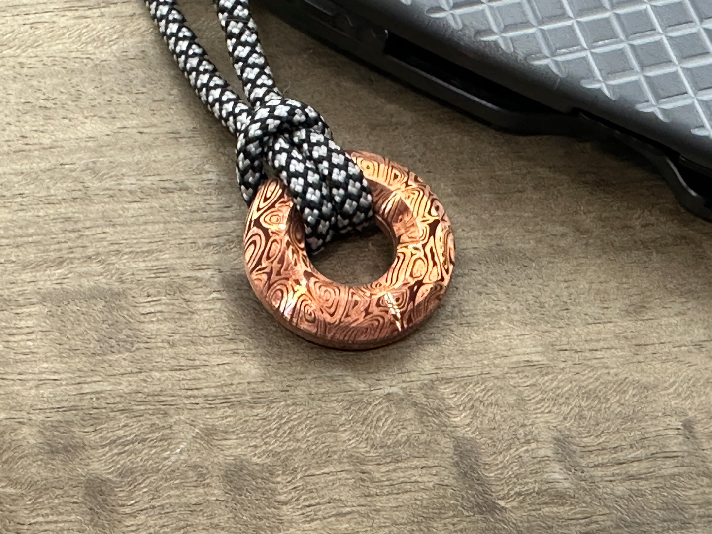 Dama Heimskringl Copper lanyard bead Paracord bead Beard bead