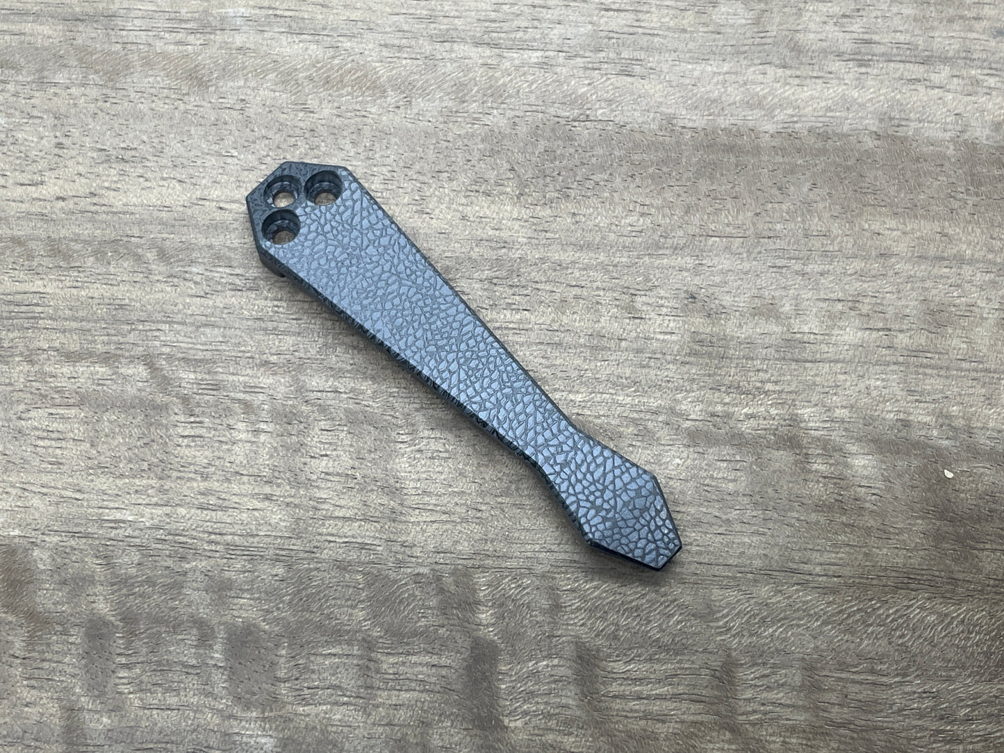 NEBULA Zirconium engraved Dmd CLIP for most Spyderco models