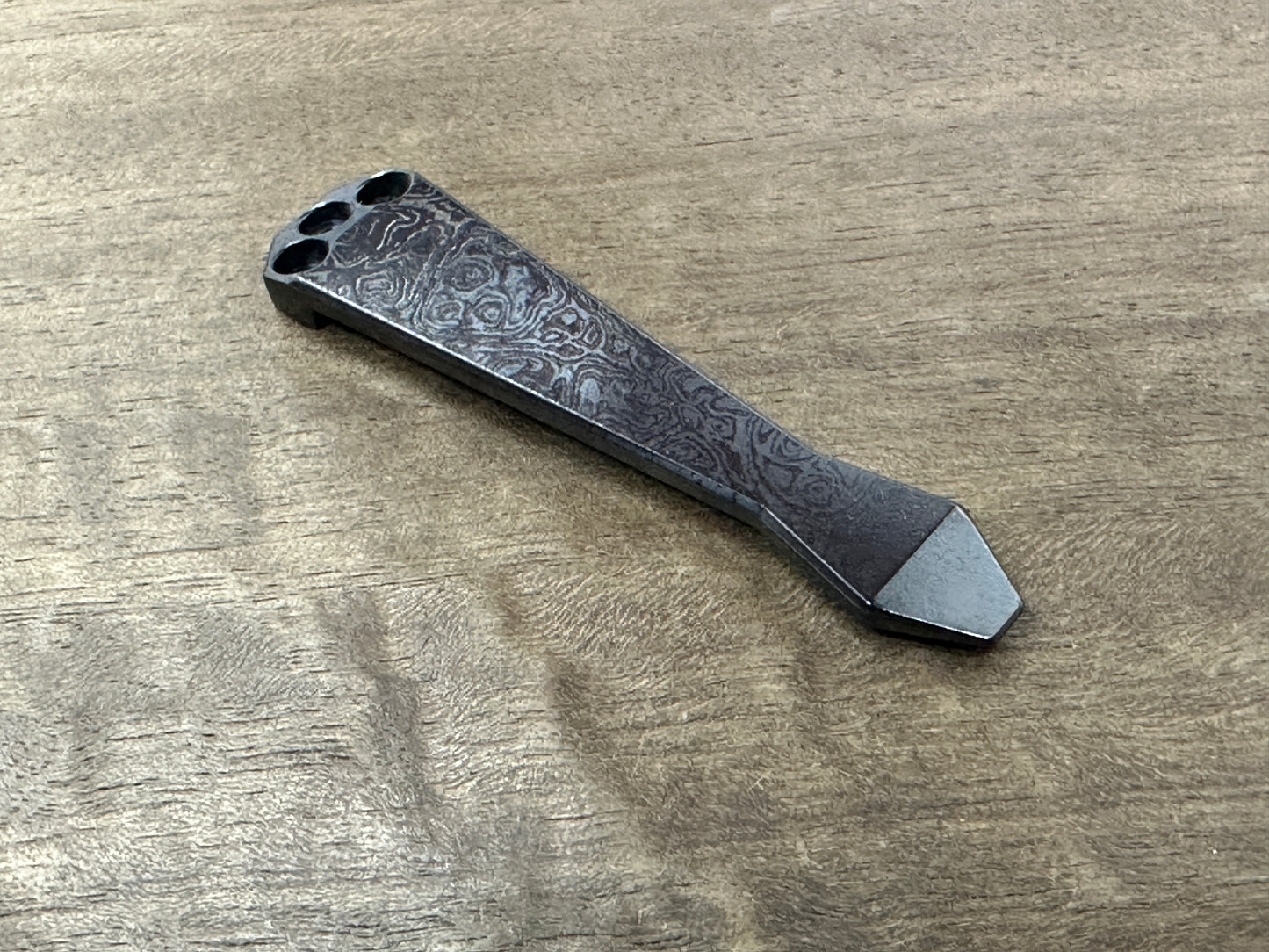 ALIEN Polished engraved Dmd Black Zirconium CLIP for most Benchmade models