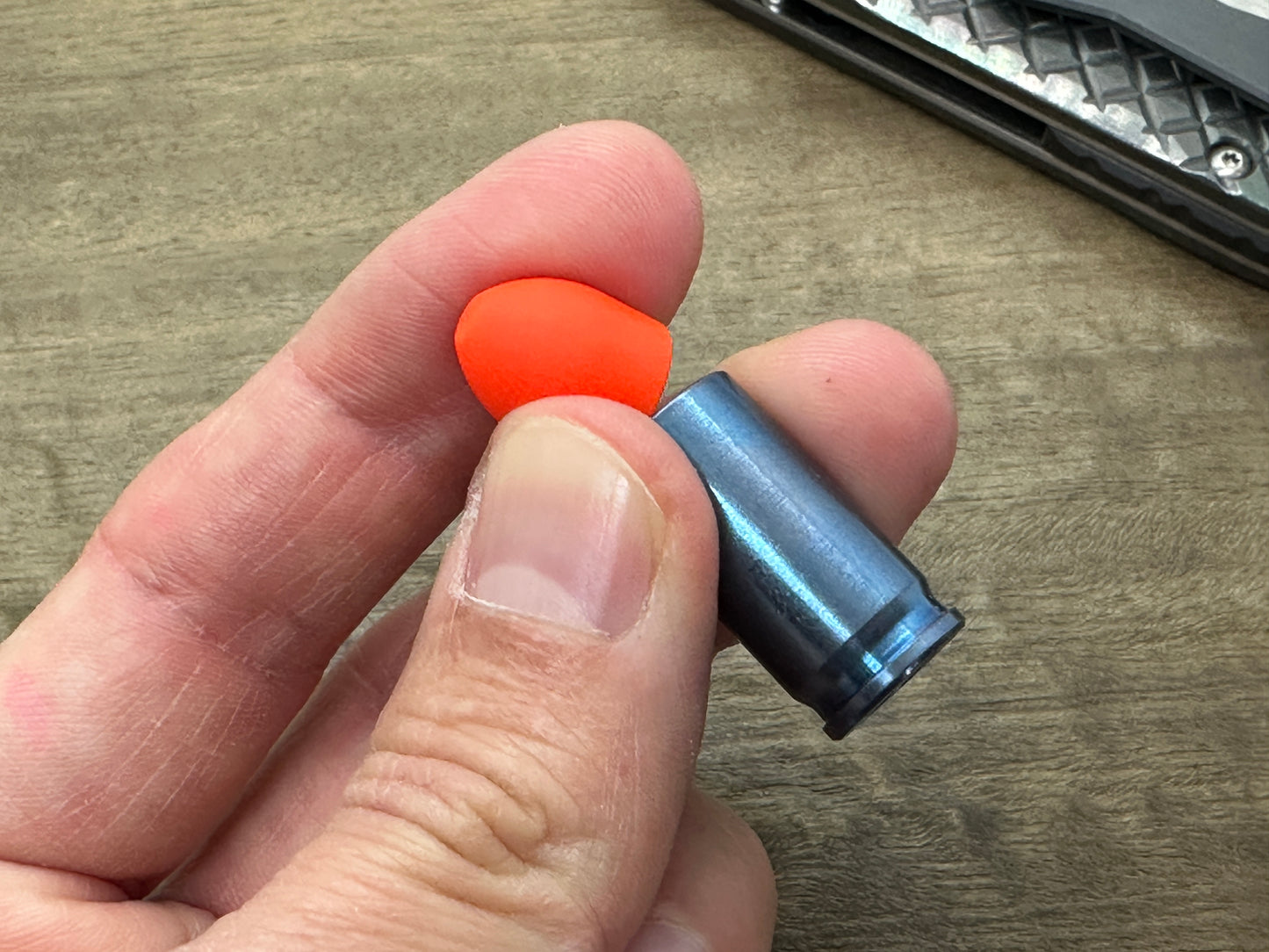 ORANGE TurboGlow Titanium Blue ano HAPTIC-BULLET Haptic Slider Fridge magnet