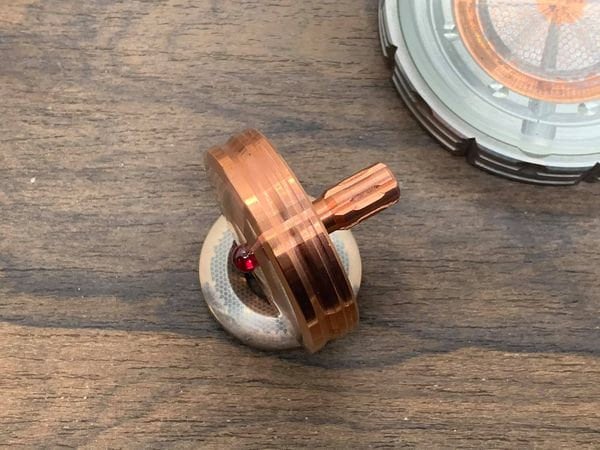 Pure Copper Grooved Spinning Top PERFORMER