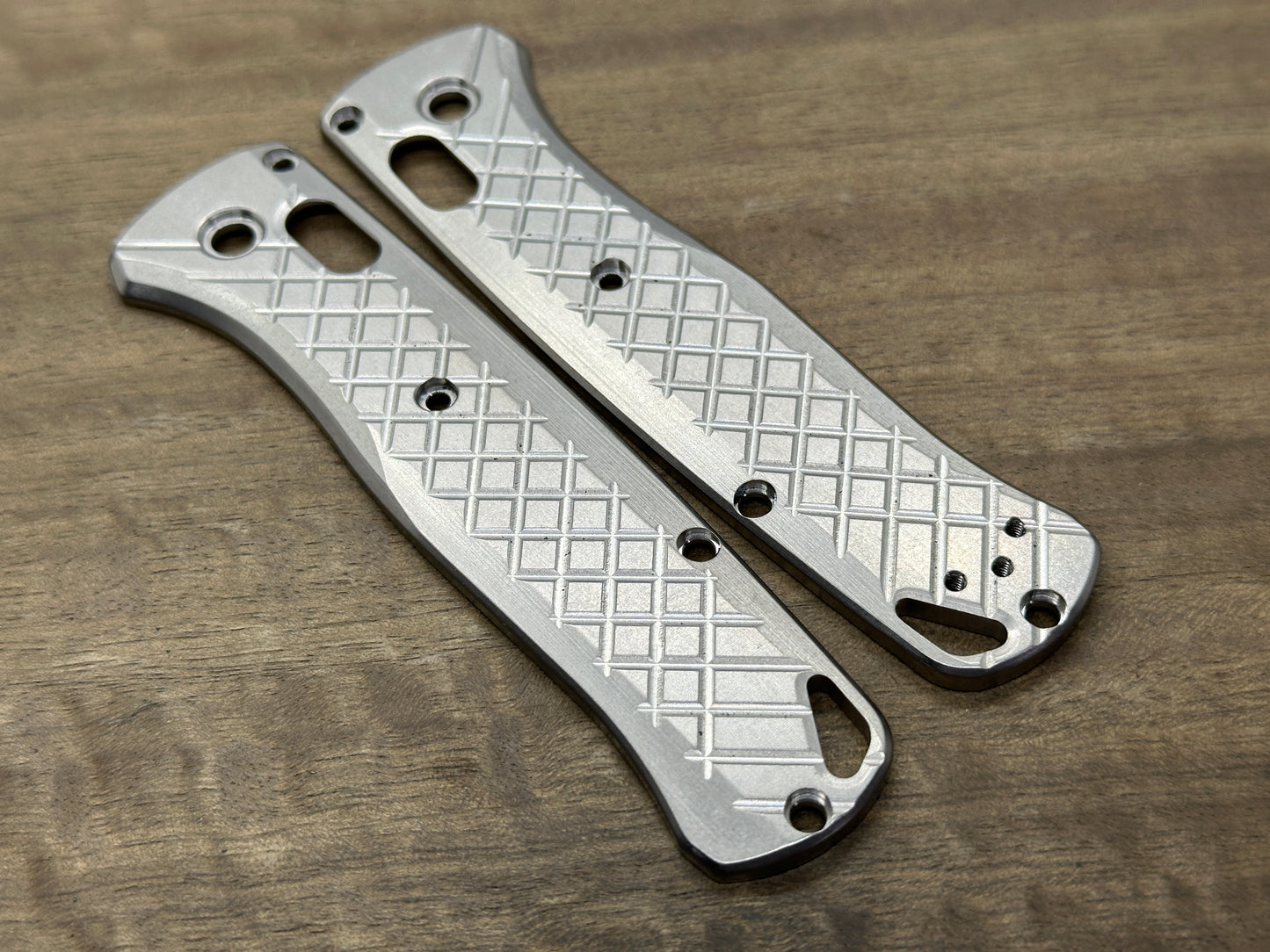 Tumbled FRAG Cnc milled Titanium Scales for Benchmade Bugout 535
