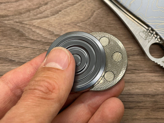 ORBITER HAPTIC Coins Black Stainless Steel Haptic Coins Fidget