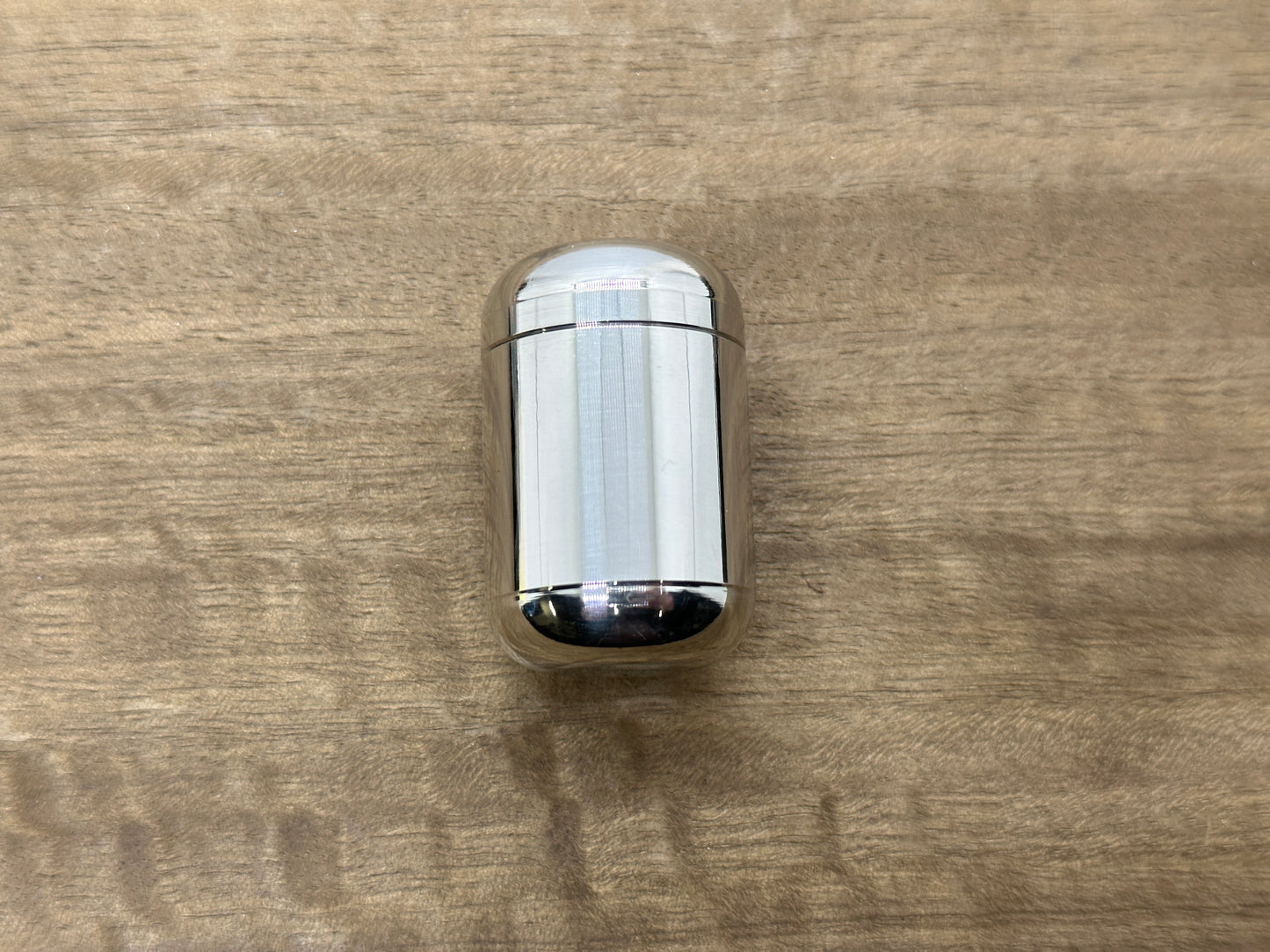 Polished Aluminum Pill Box Pill Case Metal container Meton-Vault