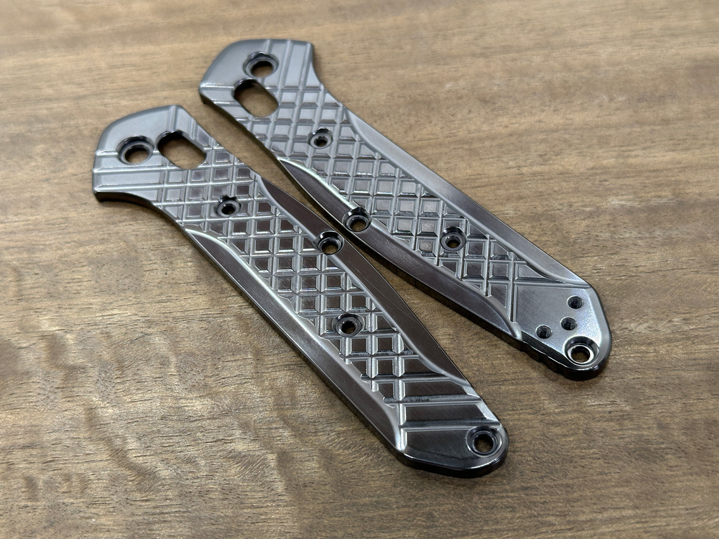 FRAG CNC milled Polished Zirconium Scales for Benchmade 940 Osborne