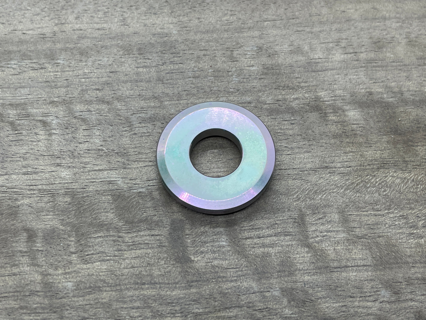 Teal Magenta TITANIUM lanyard bead Paracord bead Beard bead