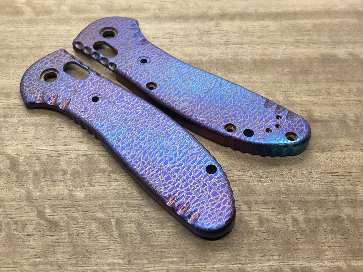 NEBULA Flamed Titanium Scales for Benchmade GRIPTILIAN 551 & 550