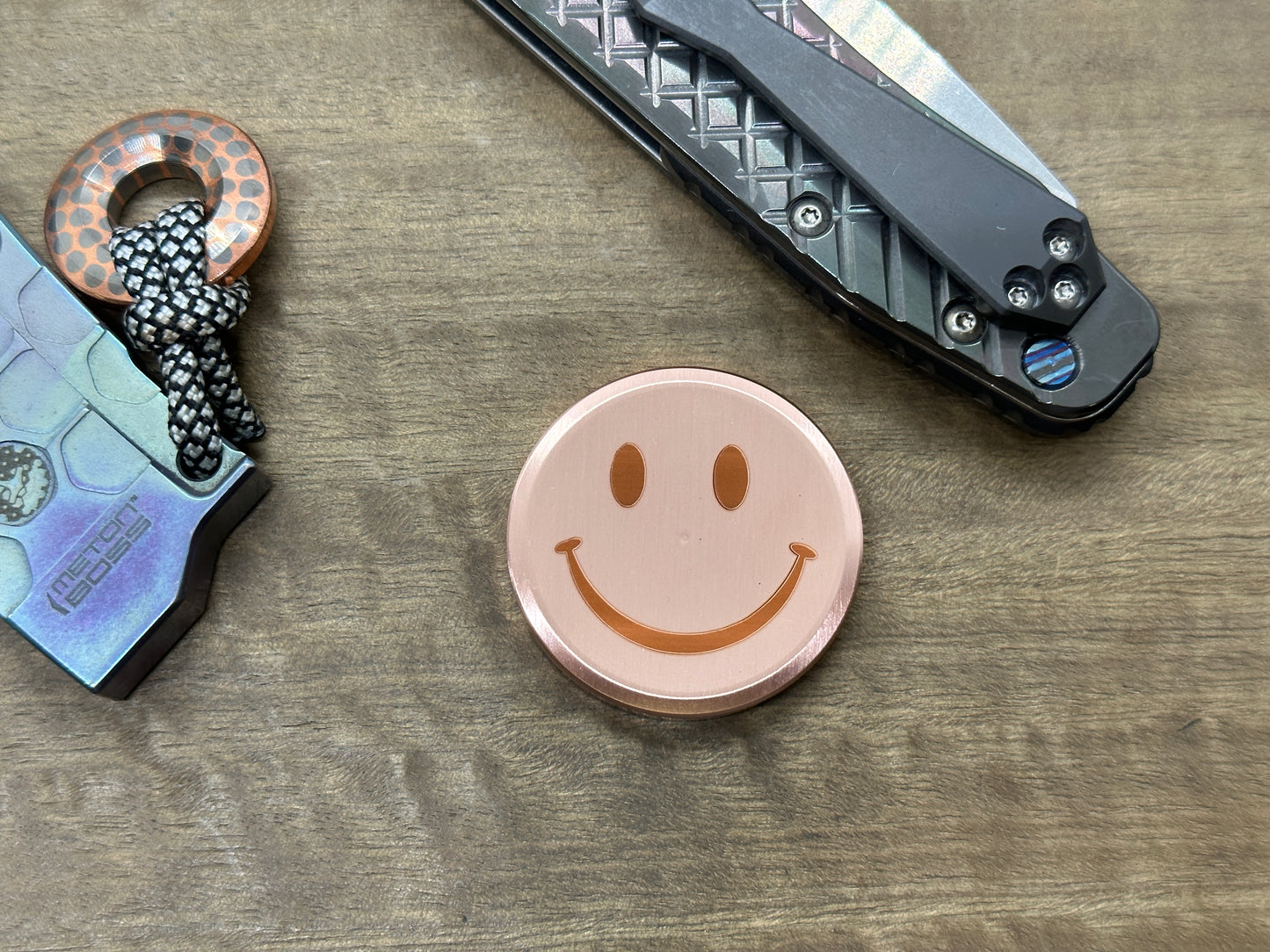 3 sizes Smiley - Sad (Yes-No decision maker) Copper Worry Coin