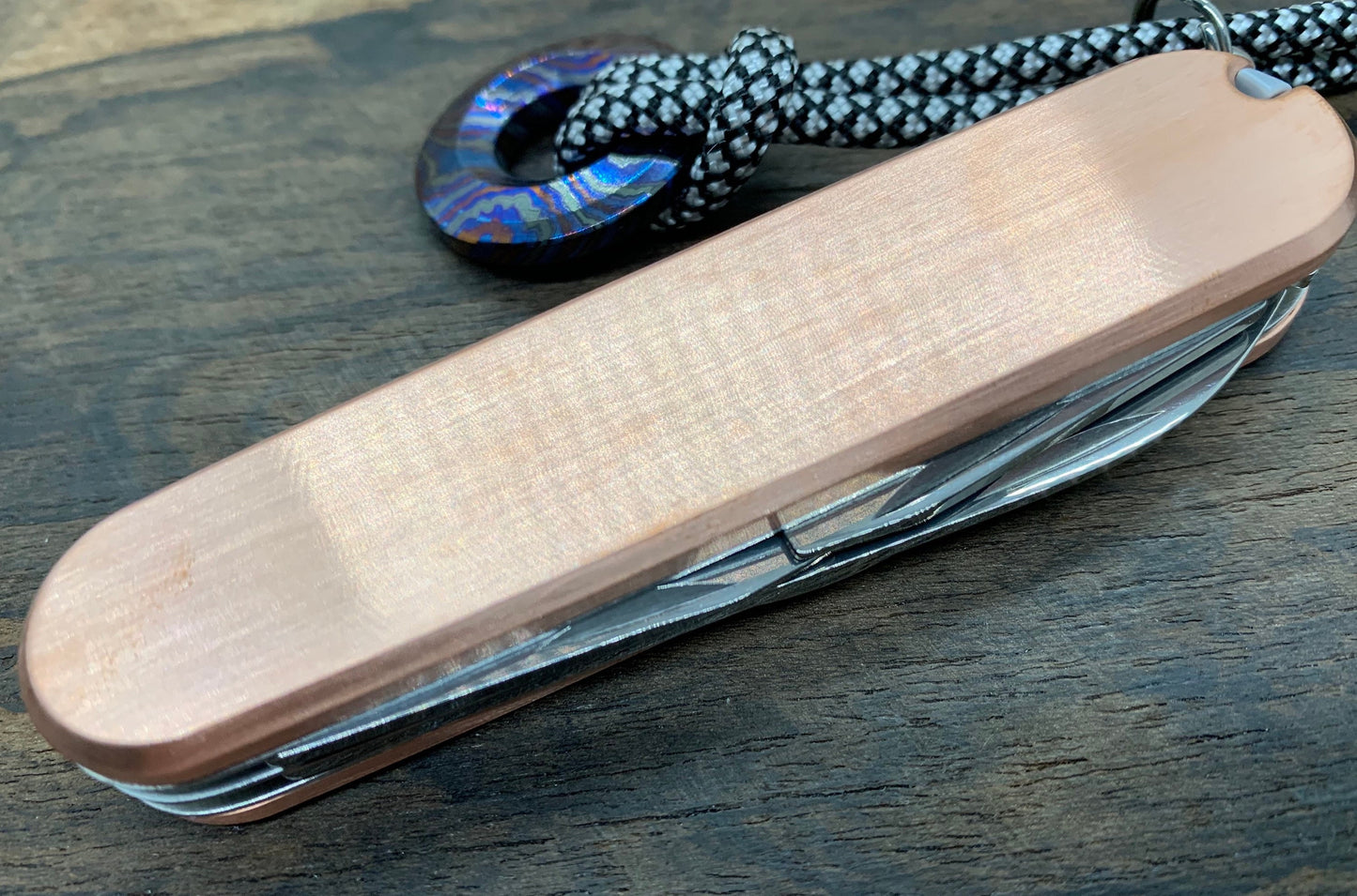 91mm Scales for Swiss Army SAK Brushed Copper Simple 91mm