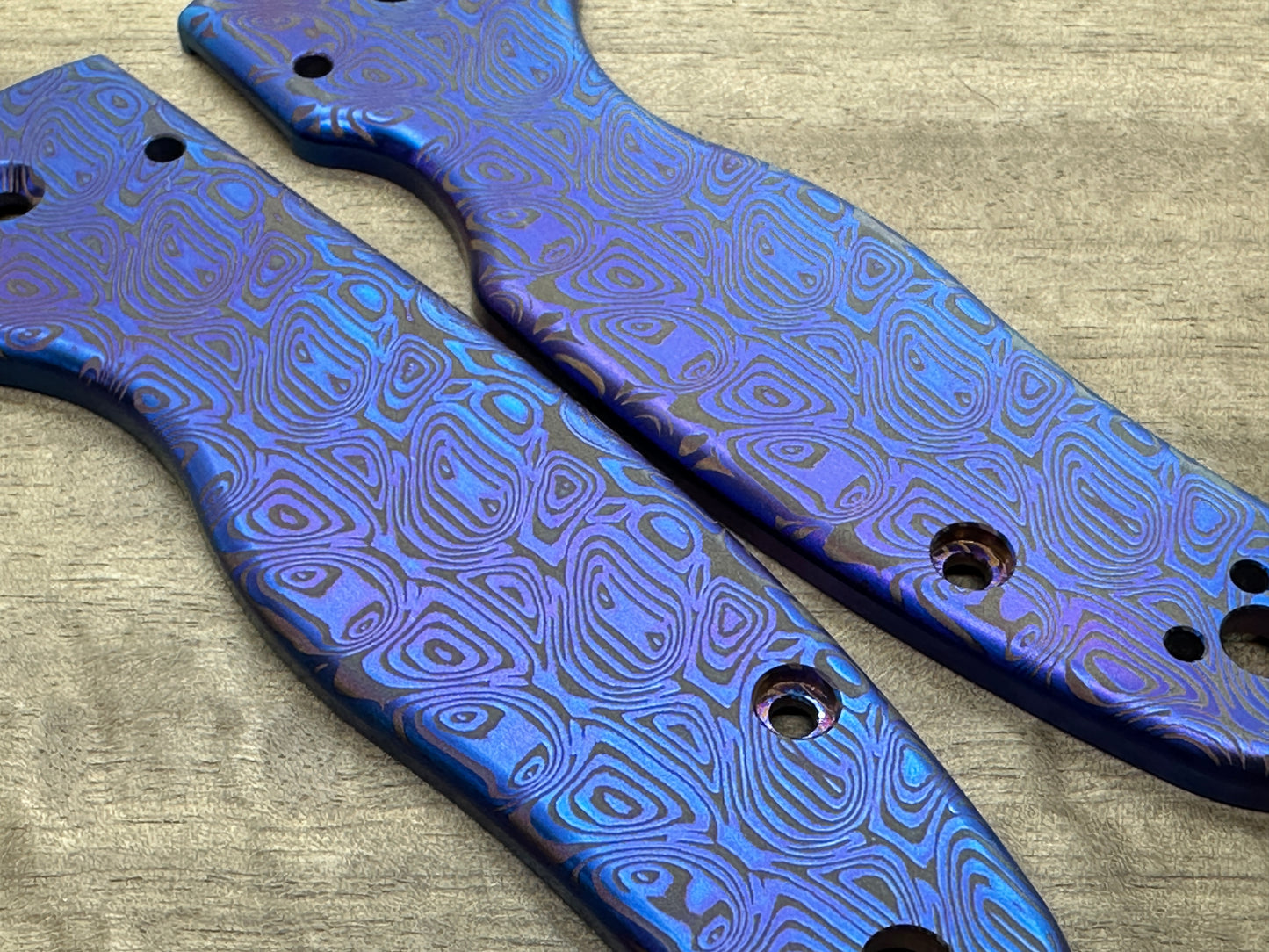 Dama AEGR Flamed Titanium Scales for SHAMAN Spyderco