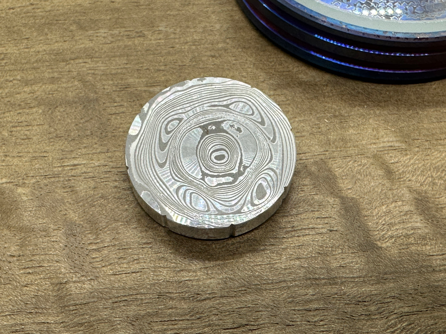1in Dama BEAR Aerospace grade Aluminum Spinning Worry Coin Spinning Top