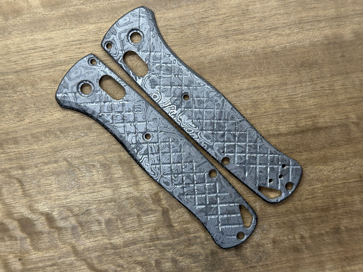 ALIEN Black FRAG Cnc milled Titanium Scales for Benchmade Bugout 535