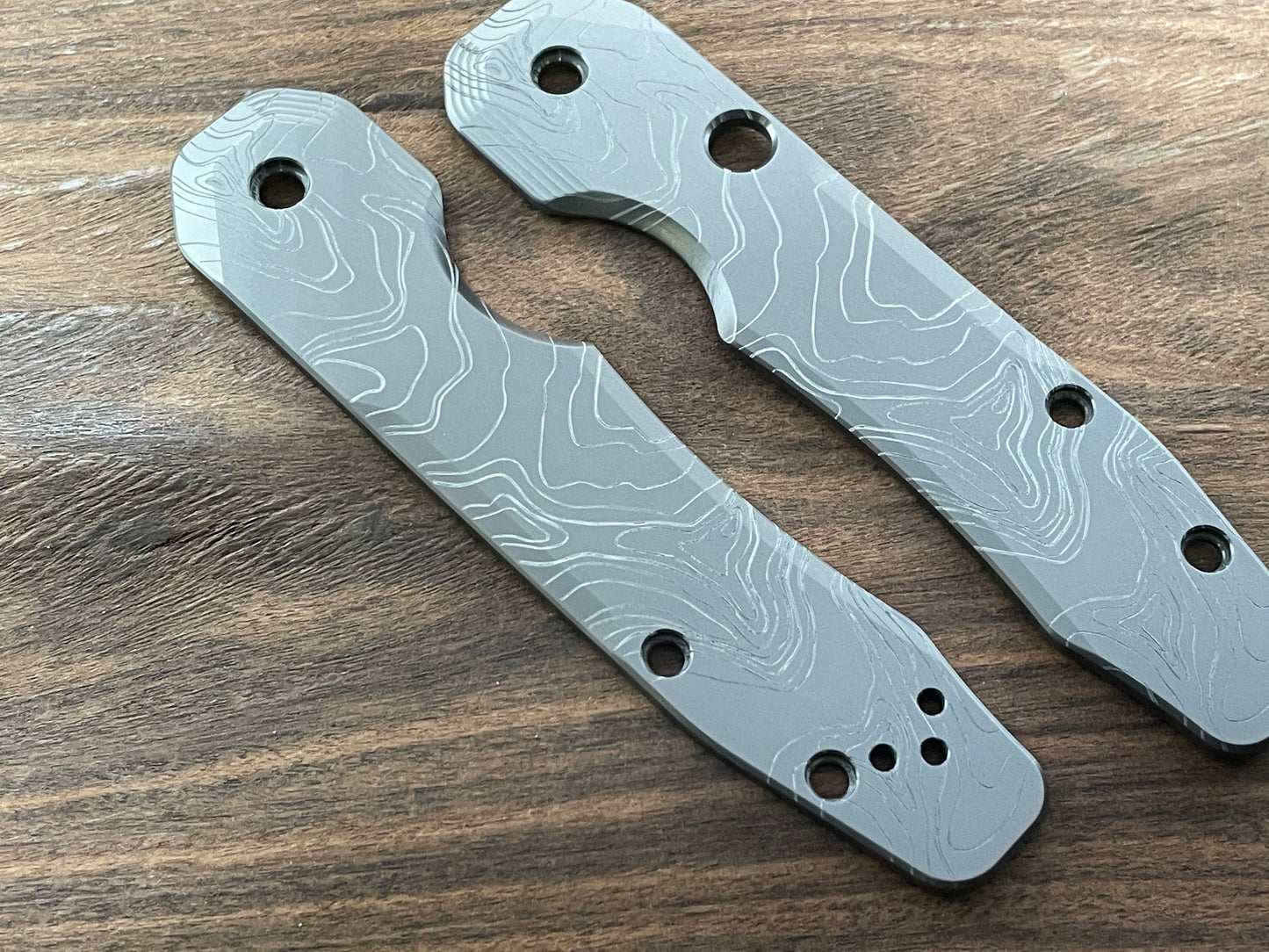 TOPO Black Zirconium Scales for Spyderco SMOCK