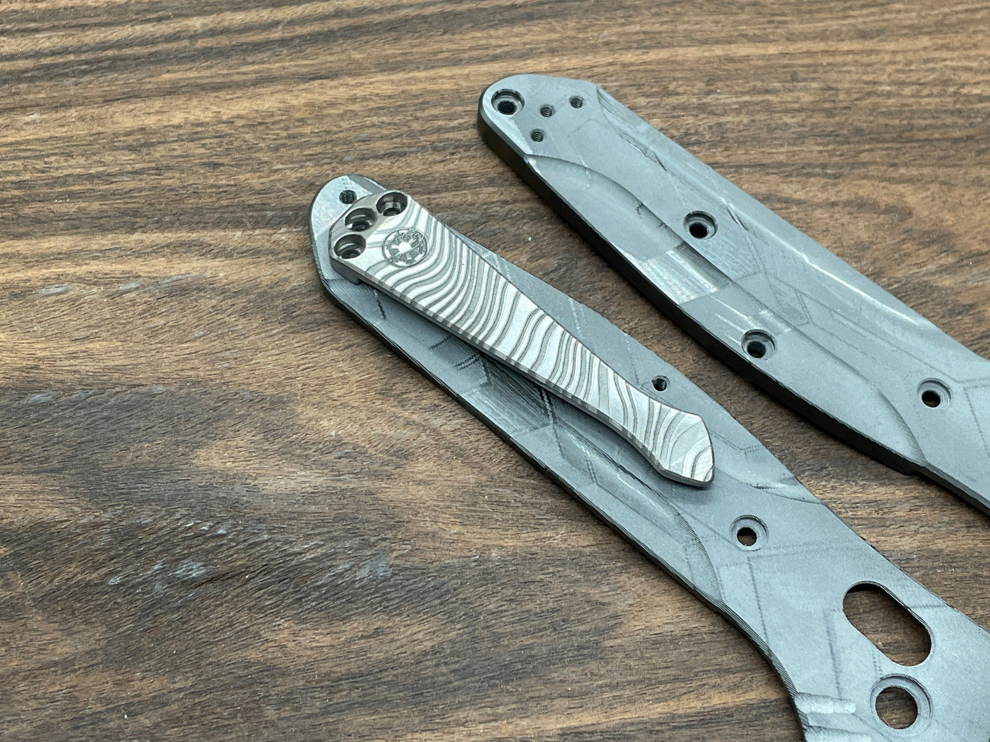 BESKAR engraved SPIDY Titanium CLIP for most Benchmade models