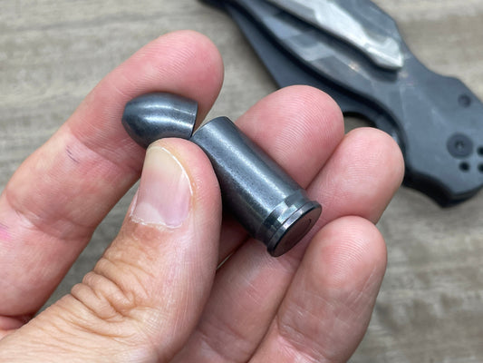 Black Tungsten HAPTIC-BULLET Haptic Slider fidget Fridge magnet