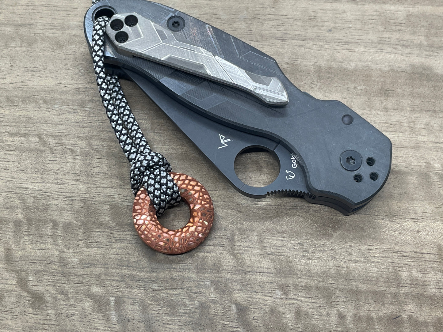 NEBULA Copper lanyard bead Paracord bead Beard bead