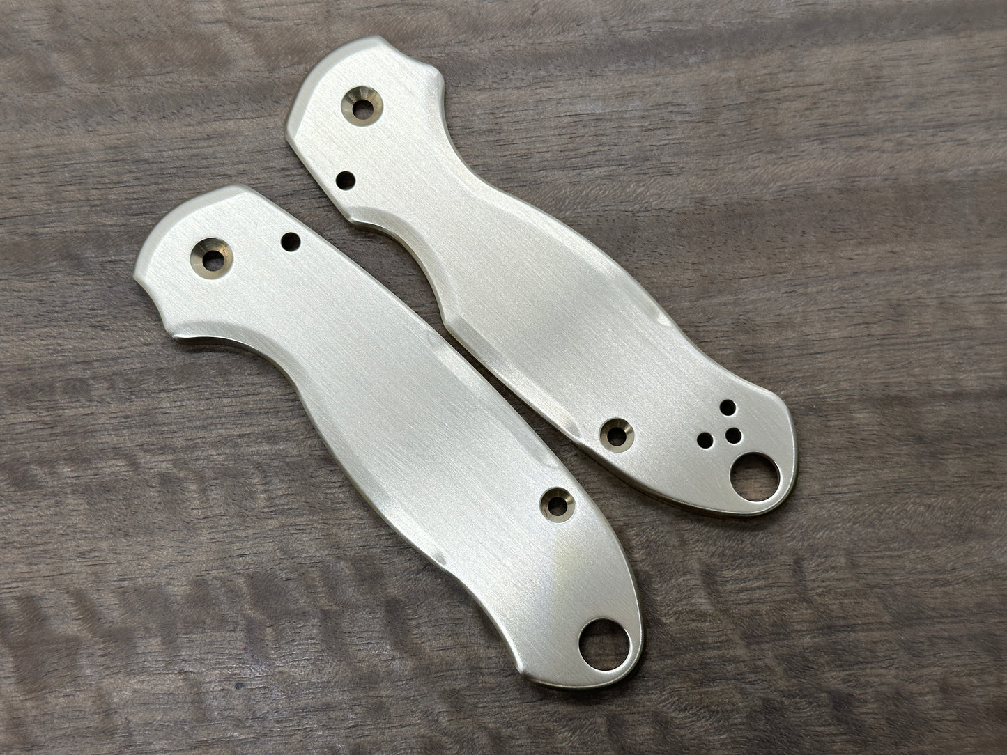 Brushed BRASS Scales for Spyderco Para 3