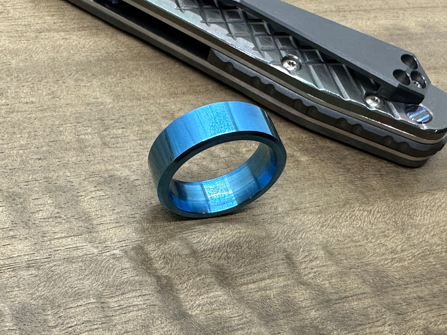 ESSENTIAL Blue Ano TITANIUM Ring US Size: 8 -13