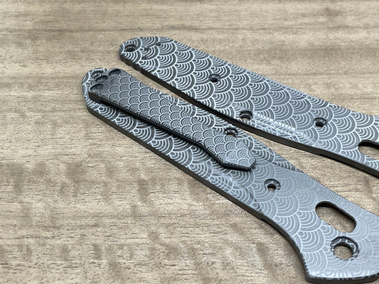 SEIGAIHA engraved Black Zirconium Dmd CLIP for most Benchmade models