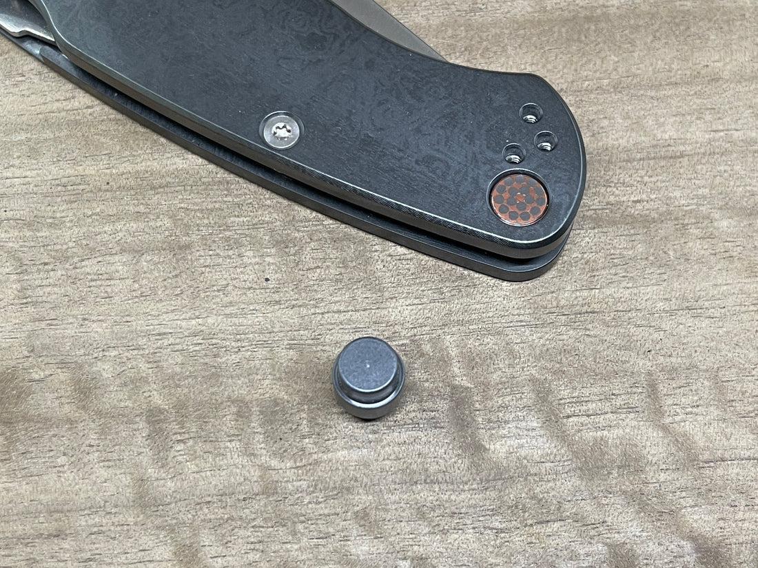Zirconium Lanyard Hole Plug<br>Spyderco PM2 & PM3