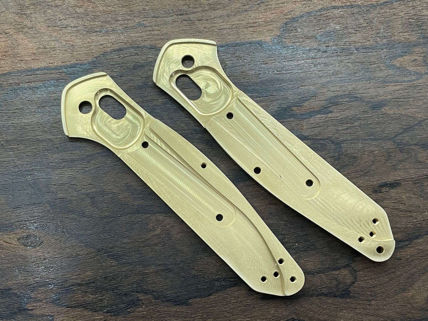 COMPASS engraved Brass Scales for Benchmade 940 Osborne