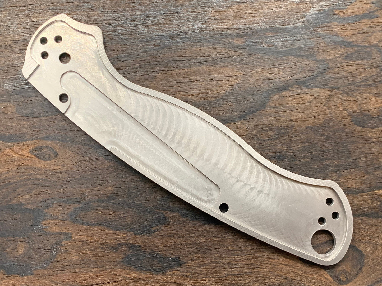 Tumbled Brass Scales for Spyderco Paramilitary 2 PM2