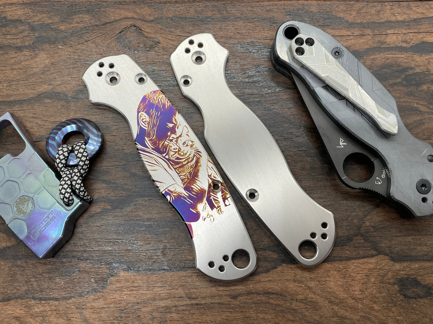 ADD your IMAGE engraved to any scales for Spyderco Para 3