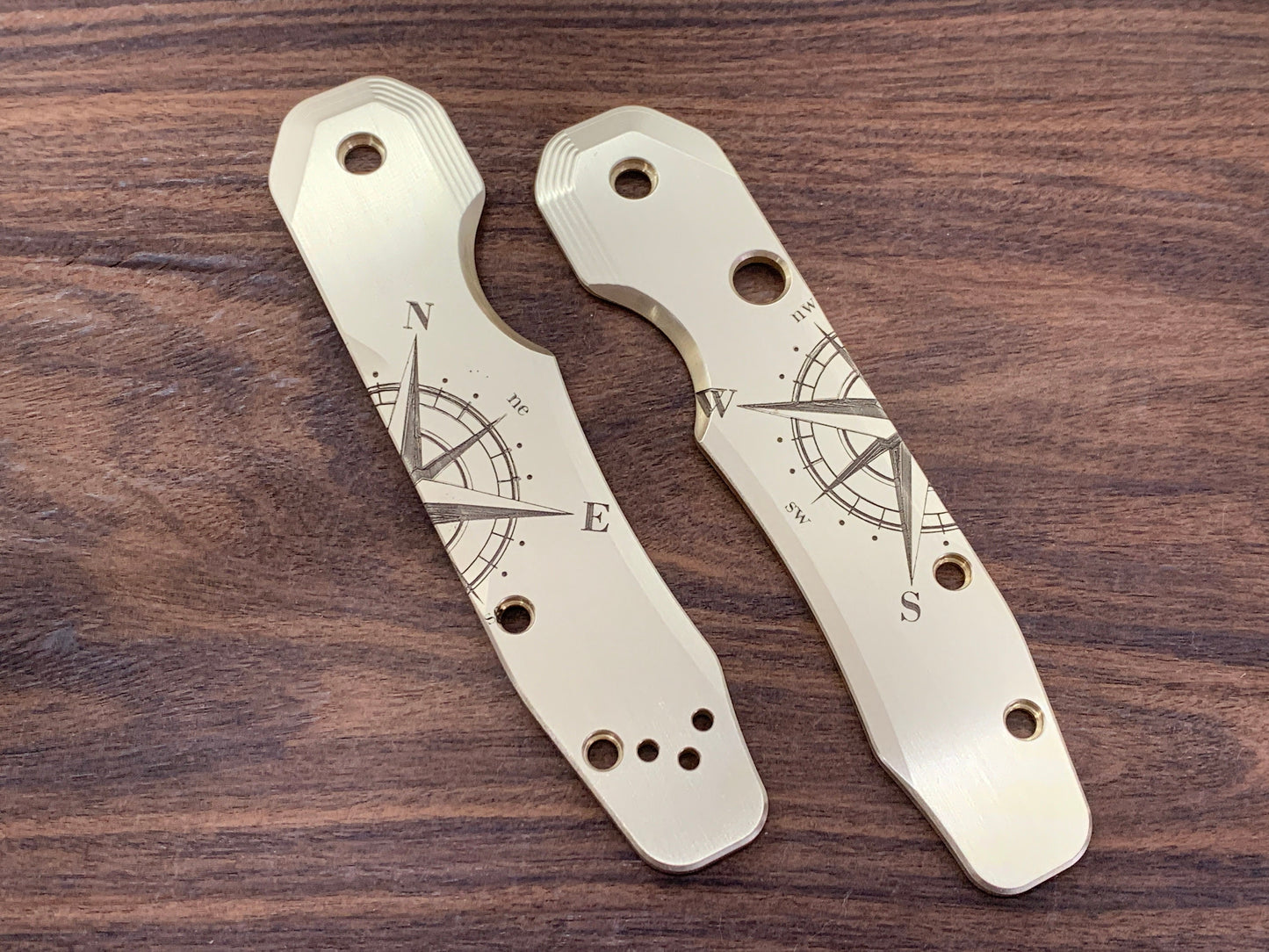 COMPASS Brass Scales for Spyderco SMOCK