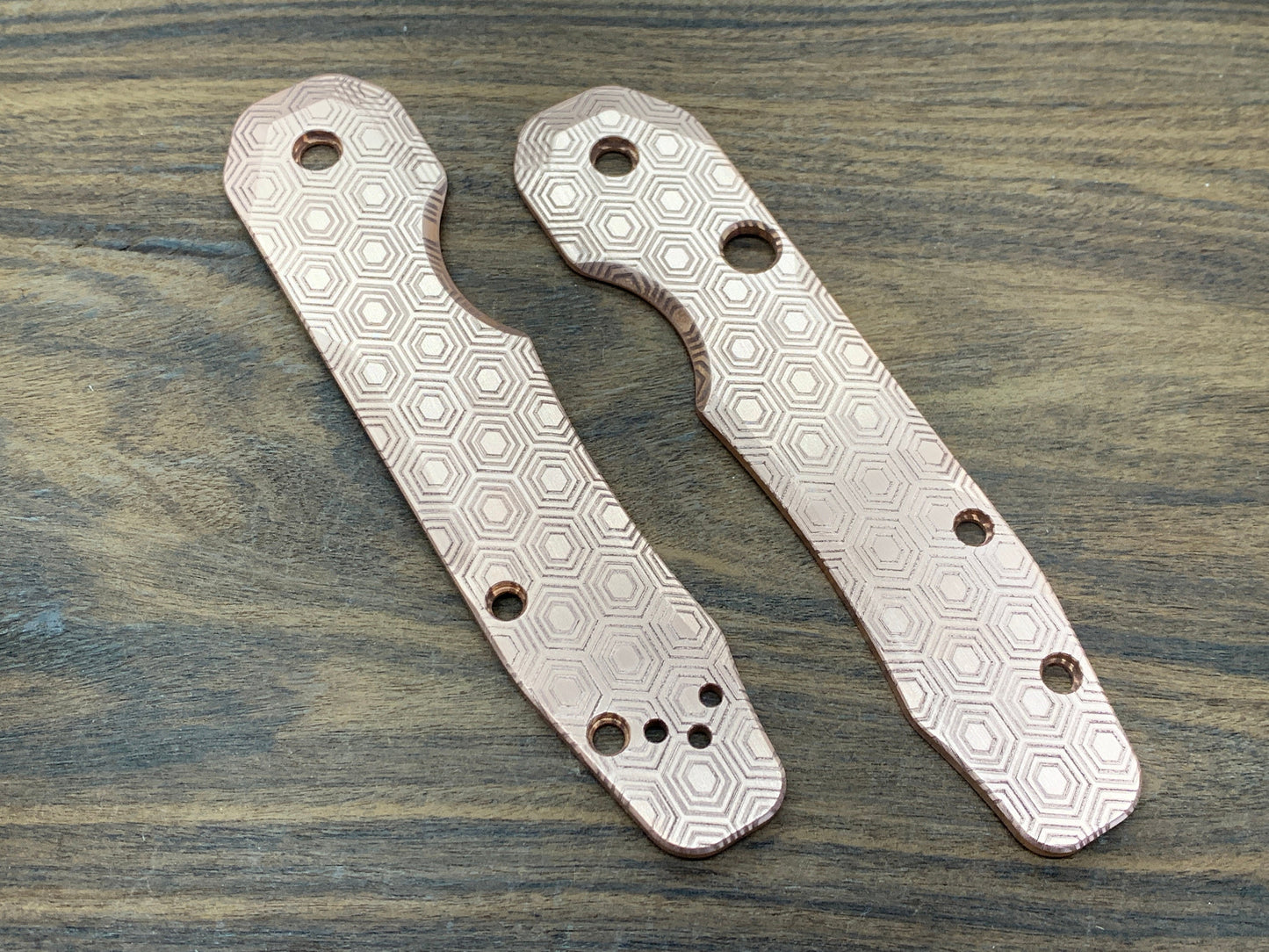HONEYCOMB Copper Scales for Spyderco SMOCK