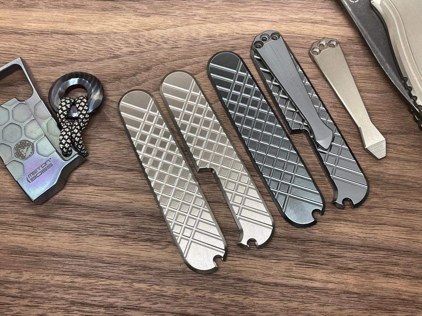 Brushed FRAG 91mm Titanium Scales for Swiss Army SAK