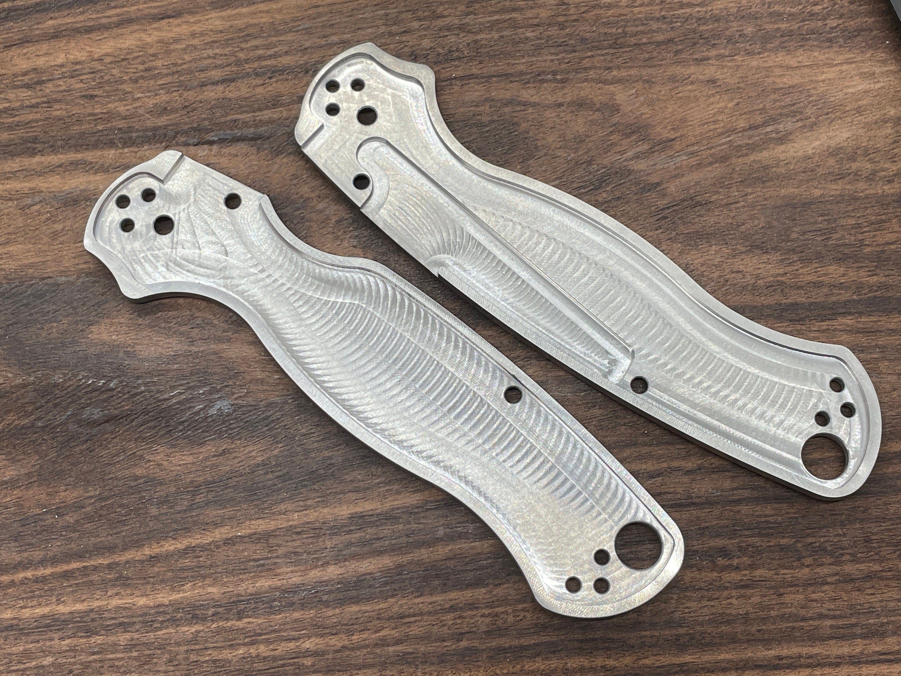 BESKAR Mandalorian Titanium scales for Spyderco Paramilitary 2 PM2