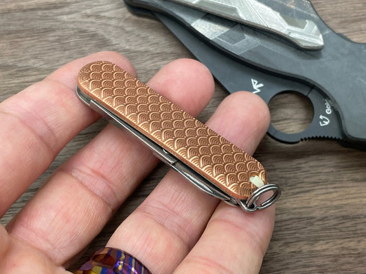 SEIGAIHA 58mm Copper Scales for Swiss Army SAK