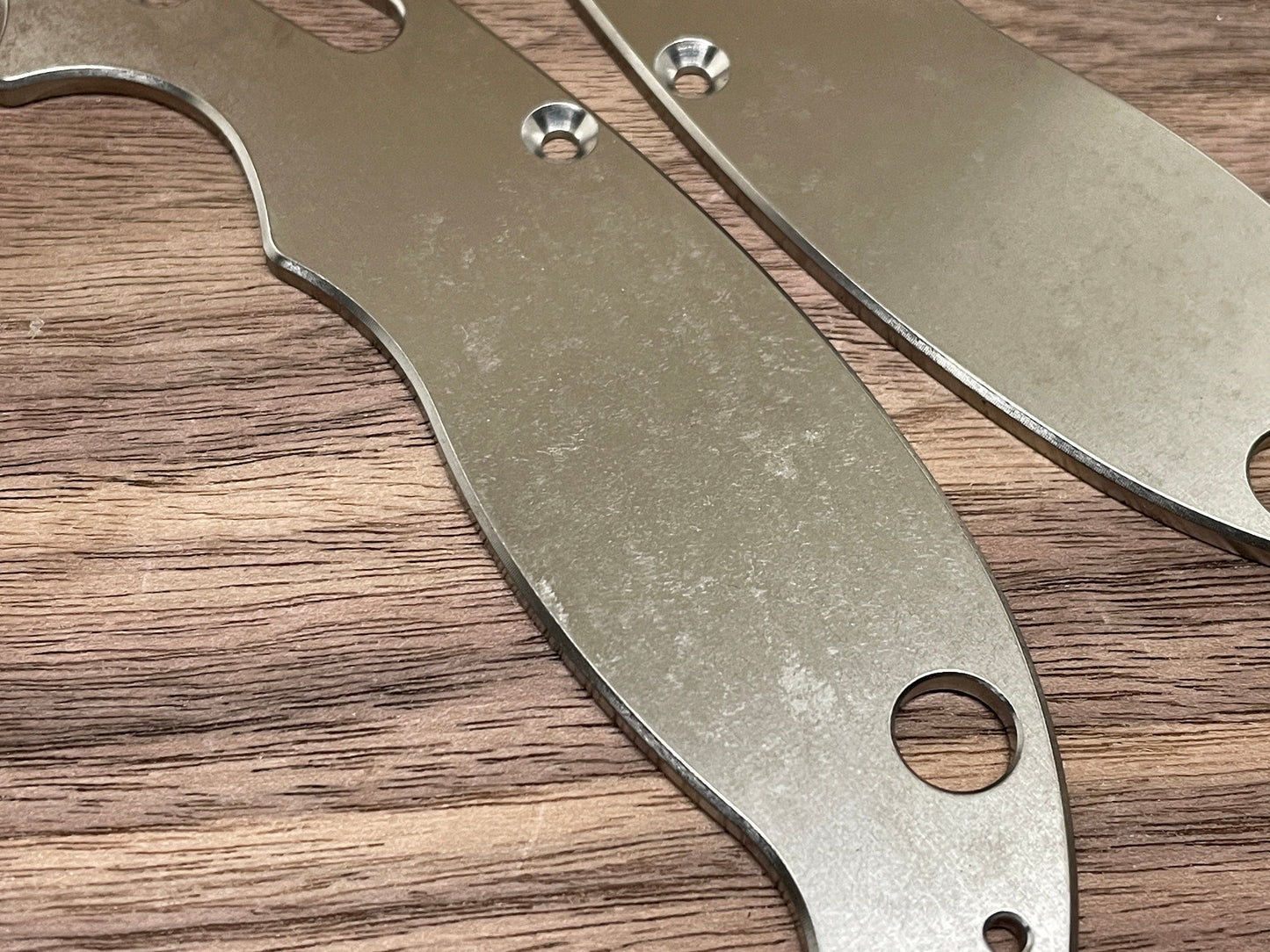 Stone Washed Titanium scales for Spyderco MANIX 2