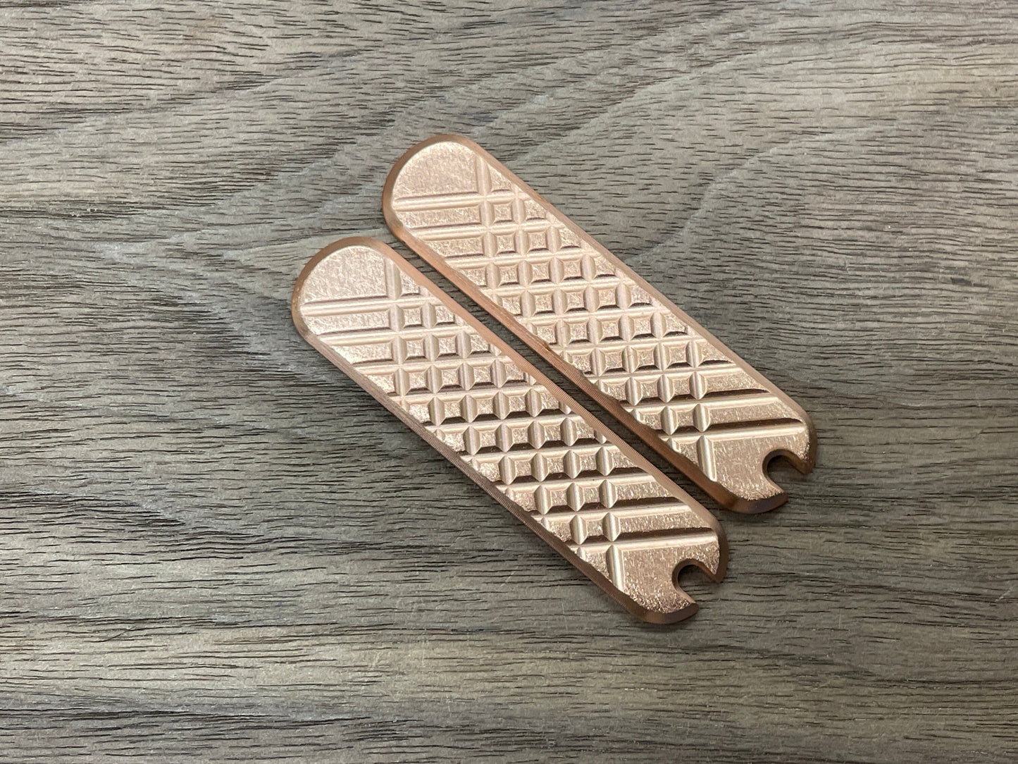 58mm FRAG Deep brushed Copper Scales for Swiss Army SAK