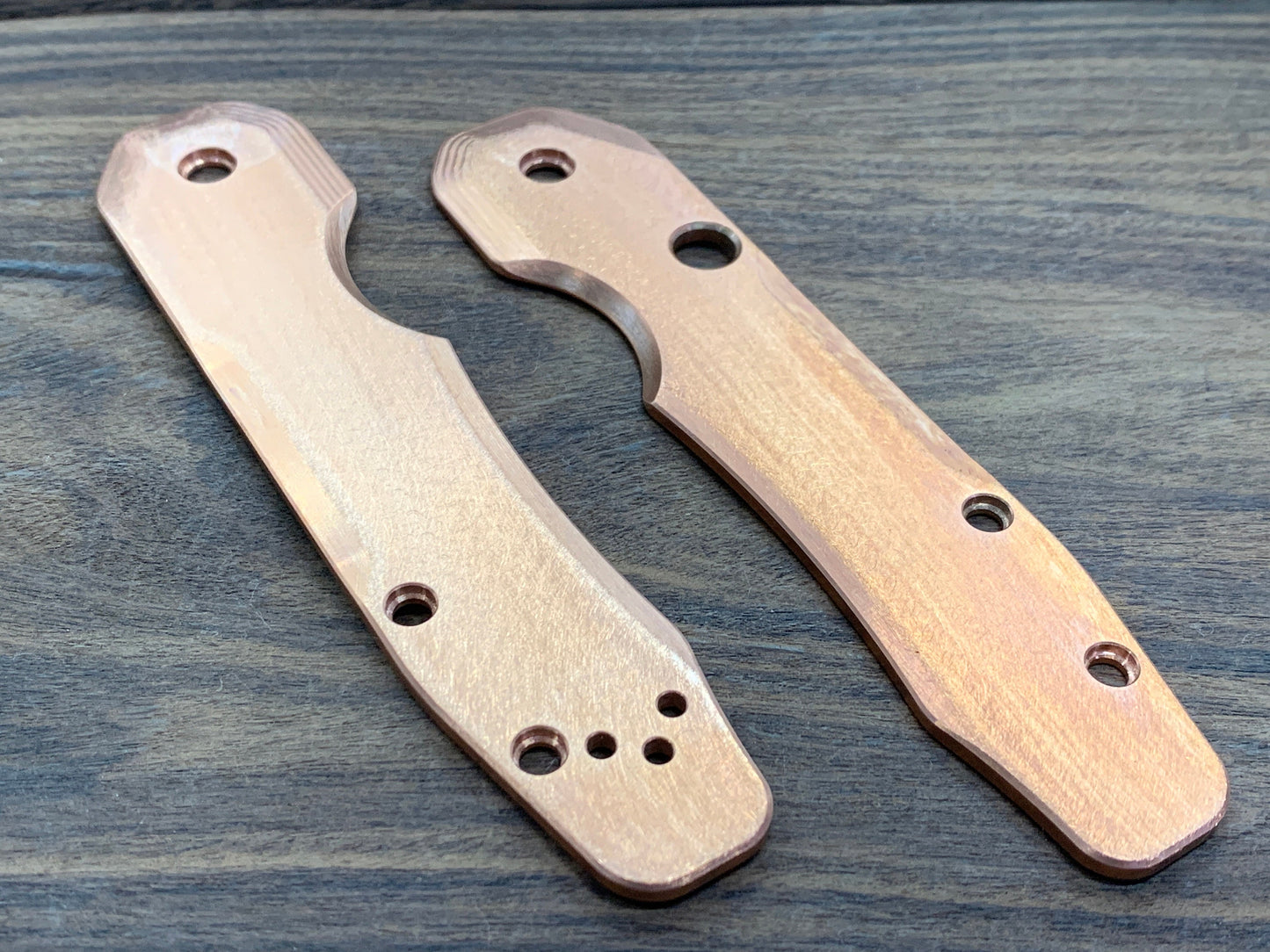 Deep BRUSHED Copper Scales for Spyderco SMOCK