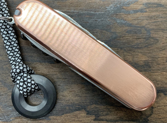 91mm Polished Copper Scales for Swiss Army SAK Simple 91mm