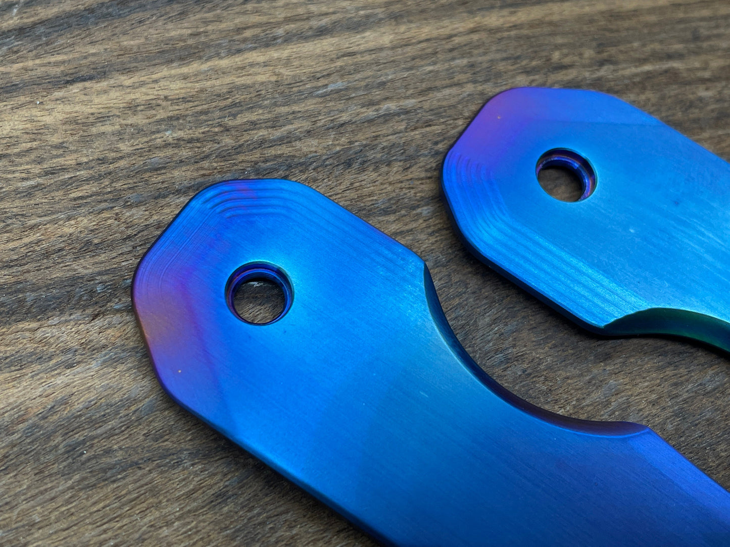FLAMED Titanium Scales for Spyderco SMOCK