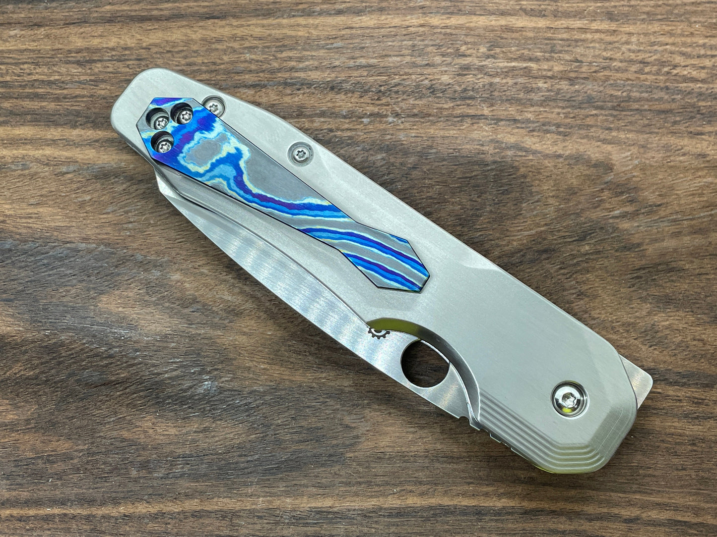 FLAMED Titanium Scales for Spyderco SMOCK